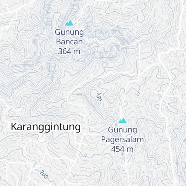 Map of Gunung Gendeng