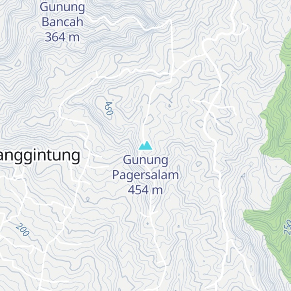 Map of Gunung Pagersalam
