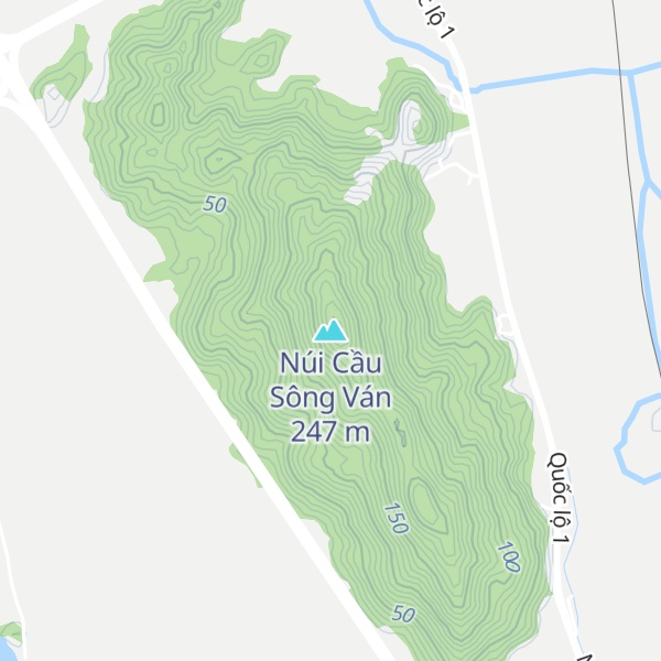 Map of Núi Cầu Sông Ván