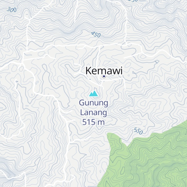 Map of Gunung Lanang