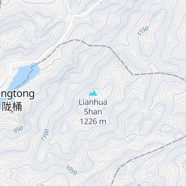 Map of Lianhua Shan