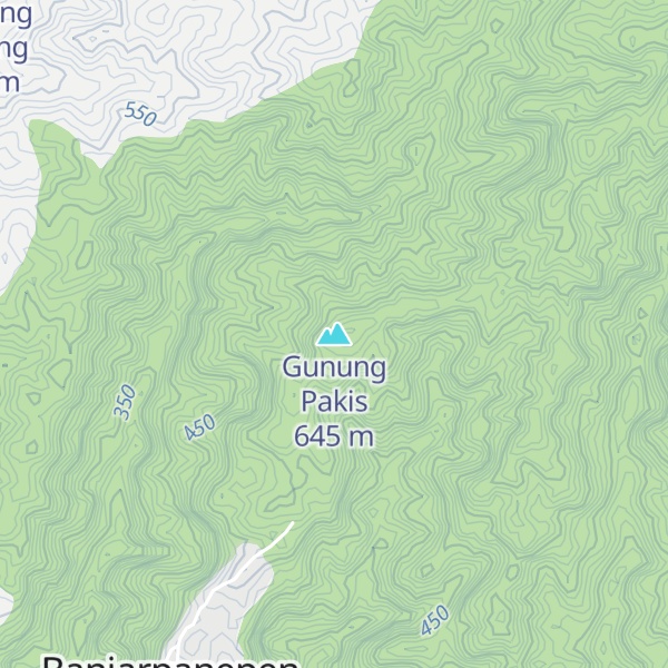 Map of Gunung Pakis