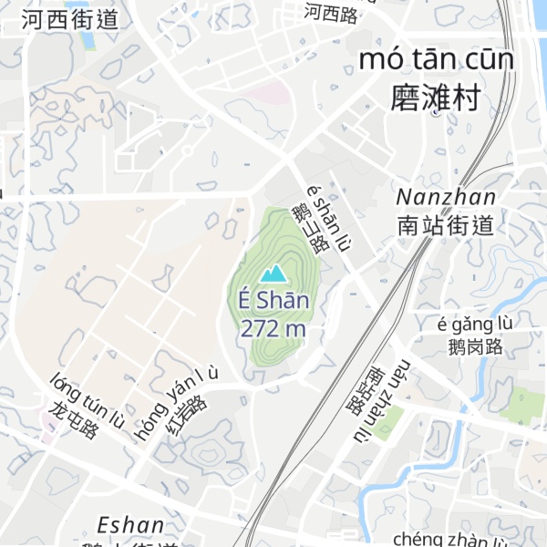 Map of É Shān
