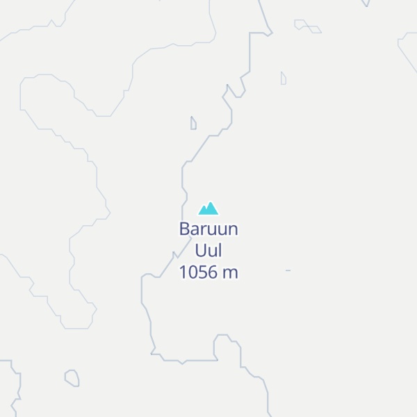 Map of Baruun Uul
