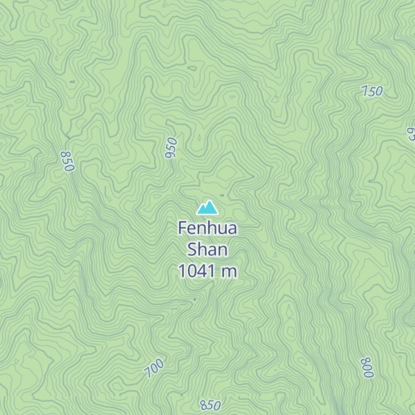 Map of Fenhua Shan