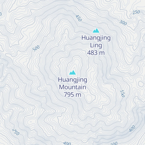 Map of Huangjing Mountain