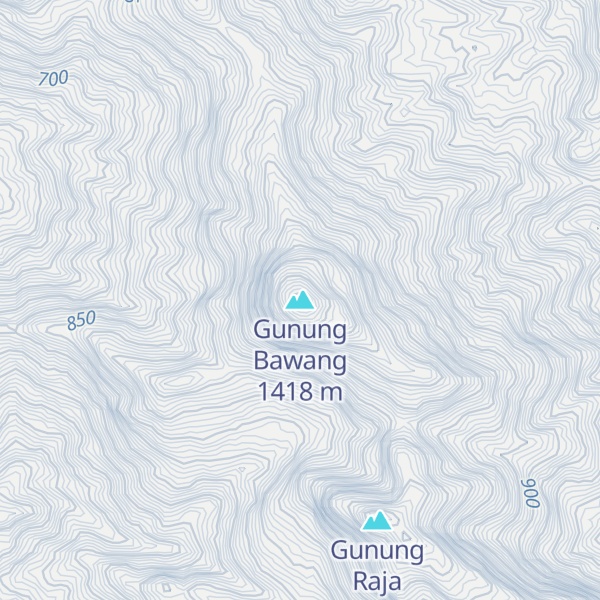 Map of Gunung Bawang