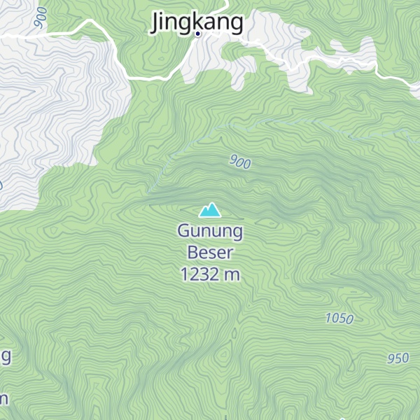 Map of Gunung Beser