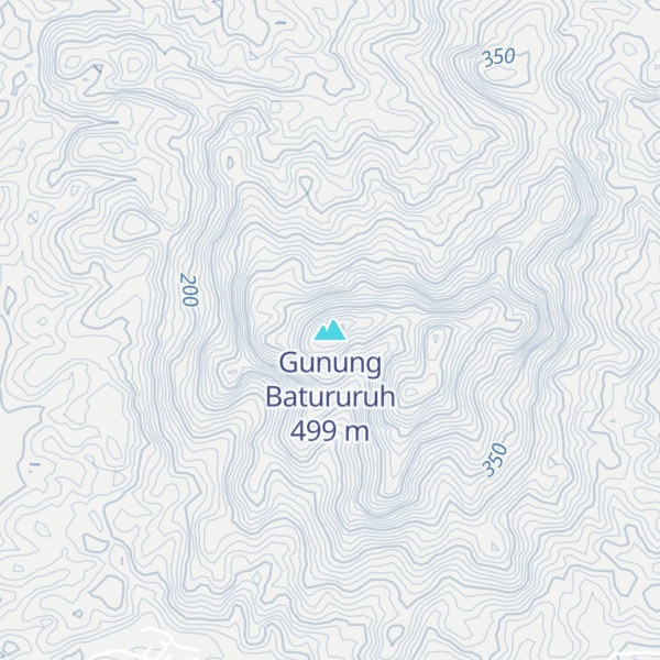 Map of Gunung Batururuh
