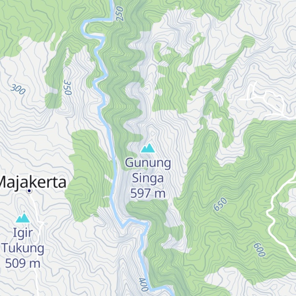 Map of Gunung Singa