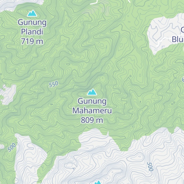 Map of Gunung Mahameru