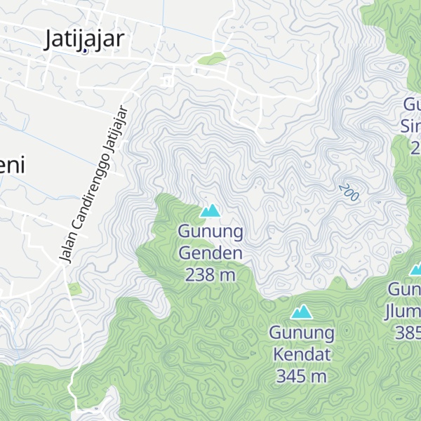 Map of Gunung Genden