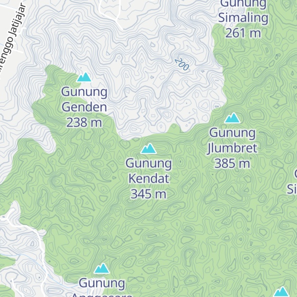 Map of Gunung Kendat