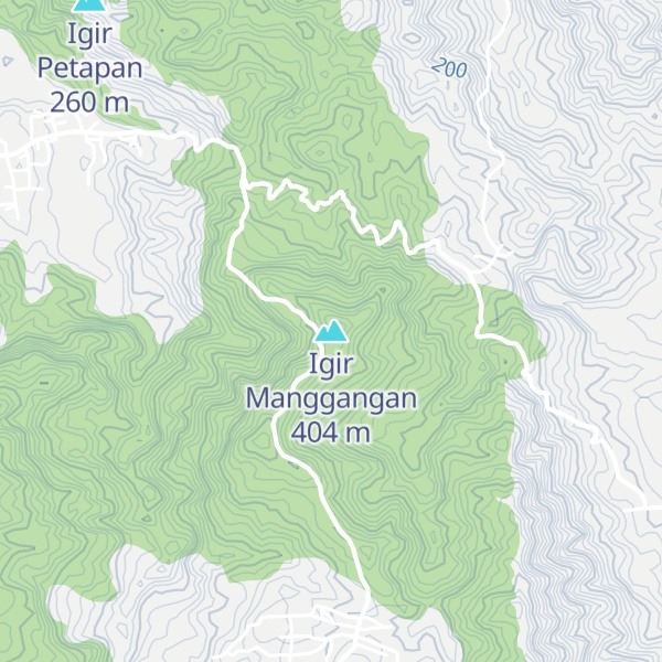 Map of Igir Manggangan