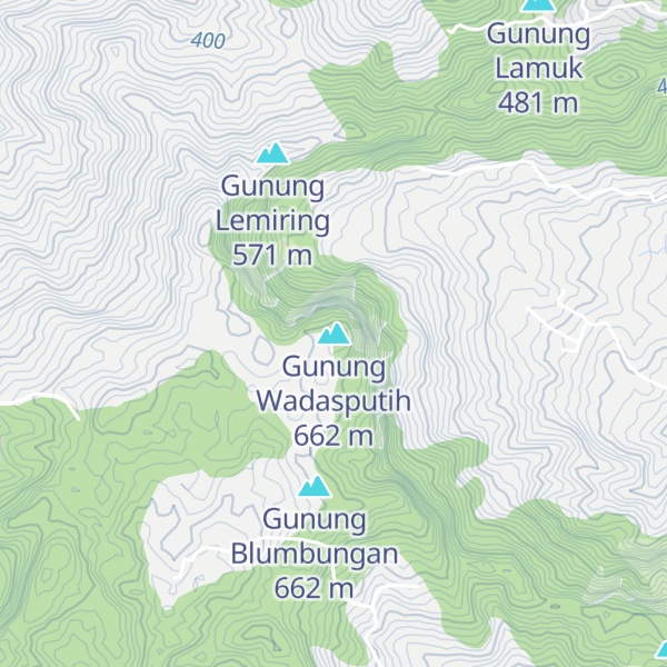 Map of Gunung Wadasputih