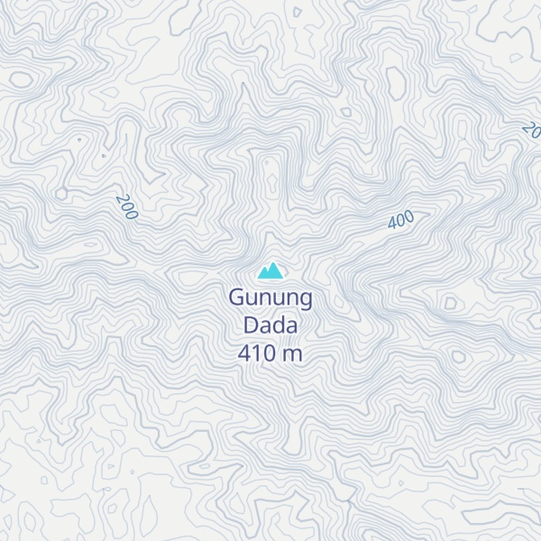 Map of Gunung Dada