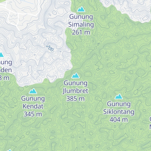 Map of Gunung Jlumbret