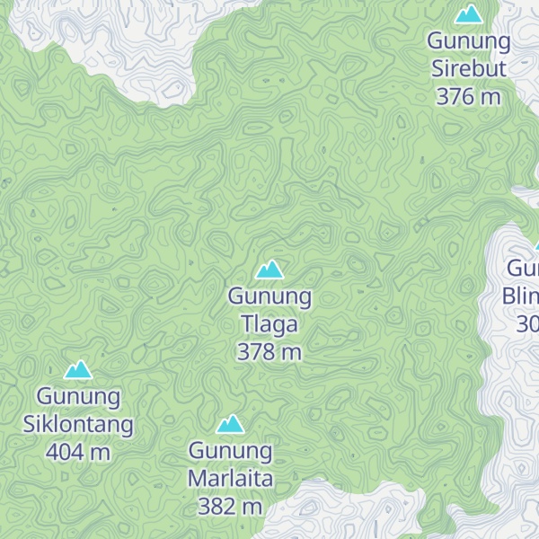 Map of Gunung Tlaga