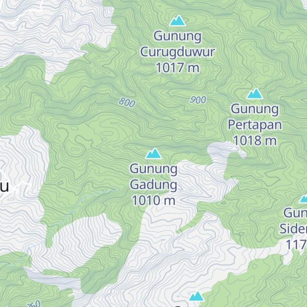 Map of Gunung Gadung