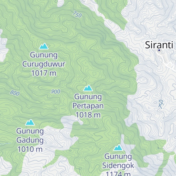 Map of Gunung Pertapan