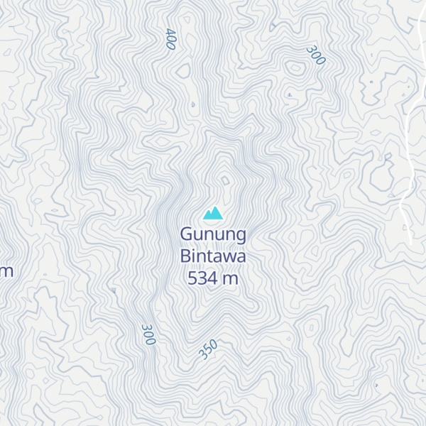 Map of Gunung Bintawa