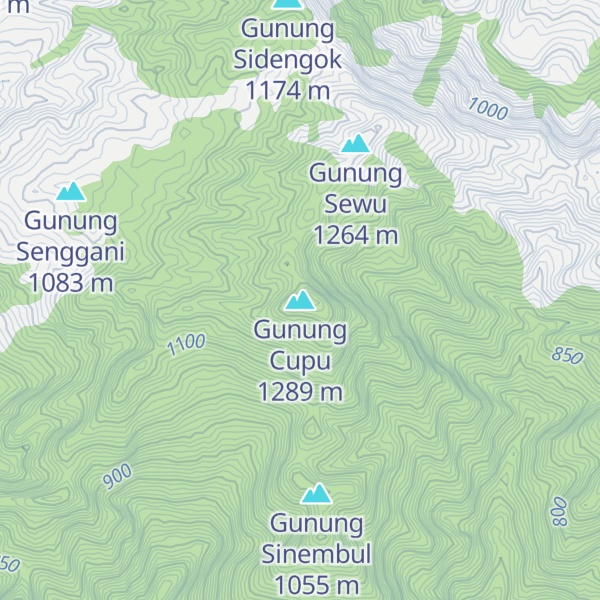 Map of Gunung Cupu