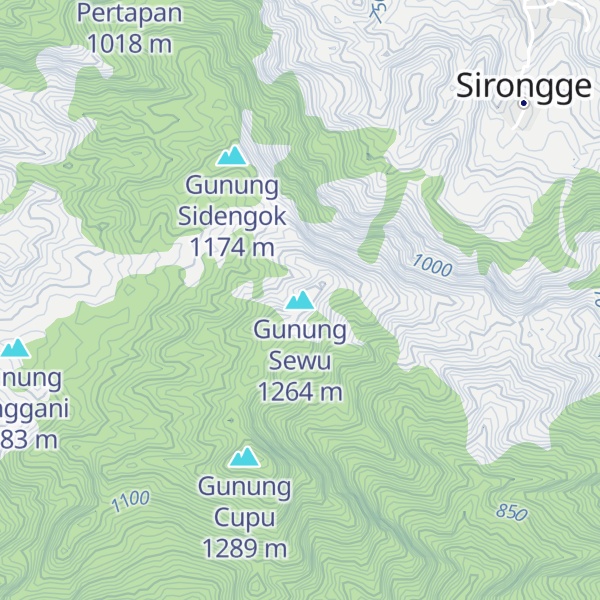 Map of Gunung Sewu