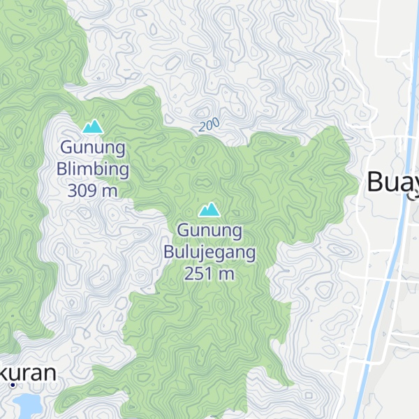 Map of Gunung Bulujegang