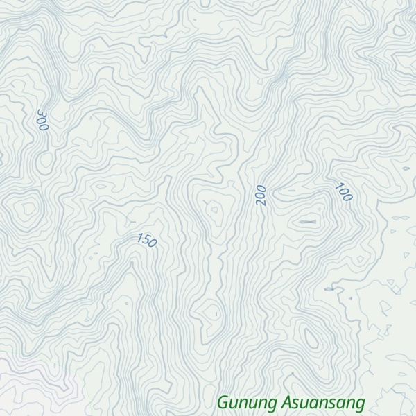 Map of Gunung Asuansang