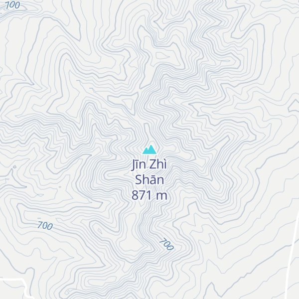 Map of Jīn Zhì Shān