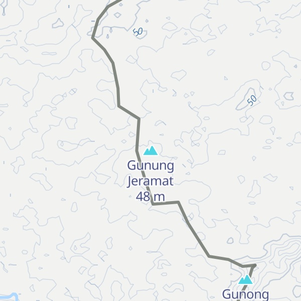 Map of Gunung Jeramat