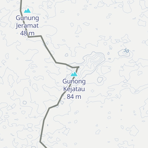 Map of Gunong Kejatau