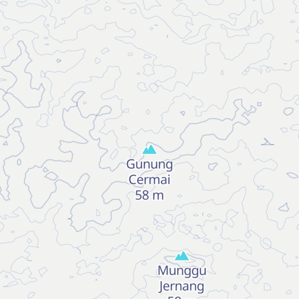 Map of Gunung Cermai