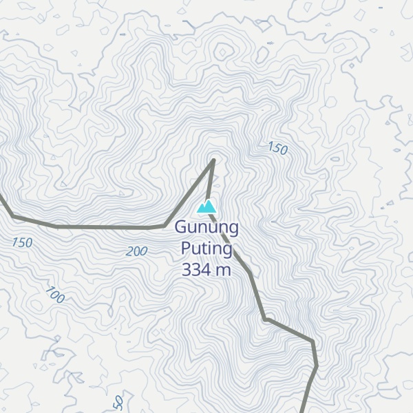 Map of Gunung Puting