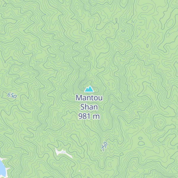 Map of Mantou Shan
