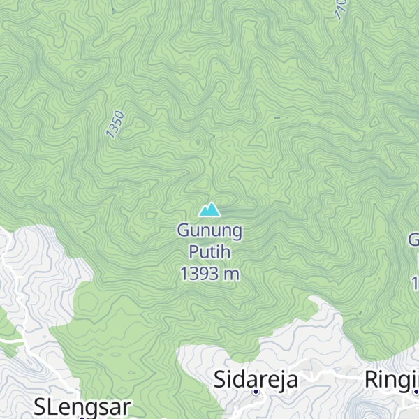 Map of Gunung Putih