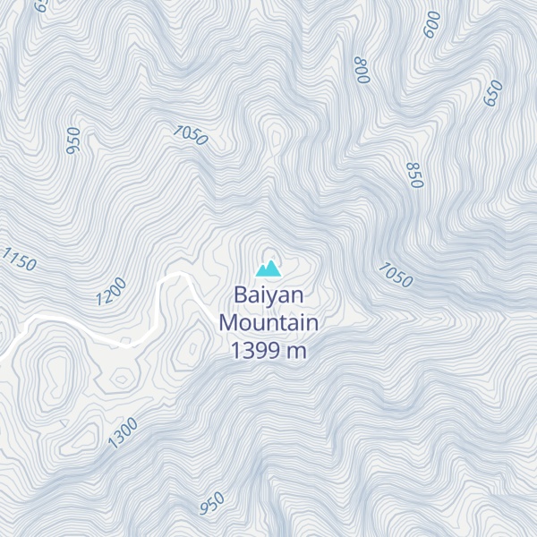 Map of Baiyan Mountain