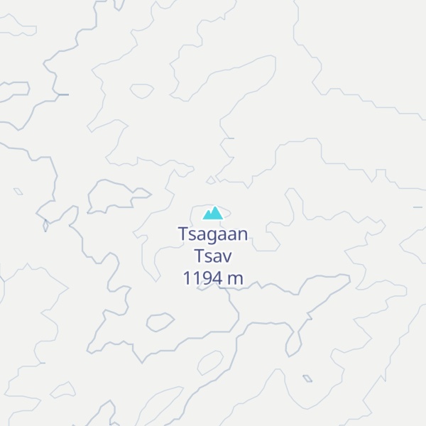 Map of Tsagaan Tsav