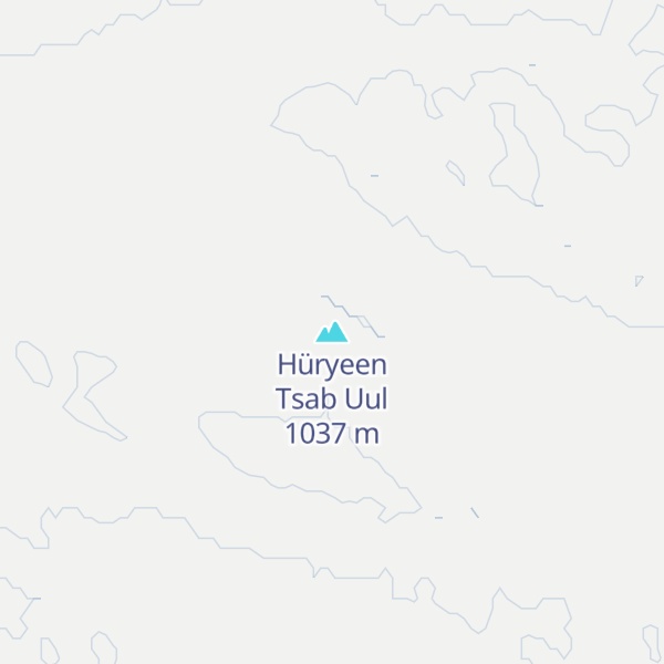 Map of Hüryeen Tsab Uul