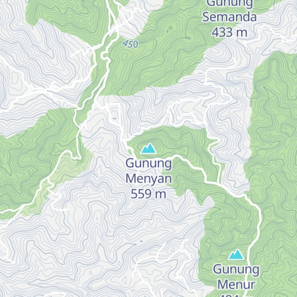 Map of Gunung Menyan