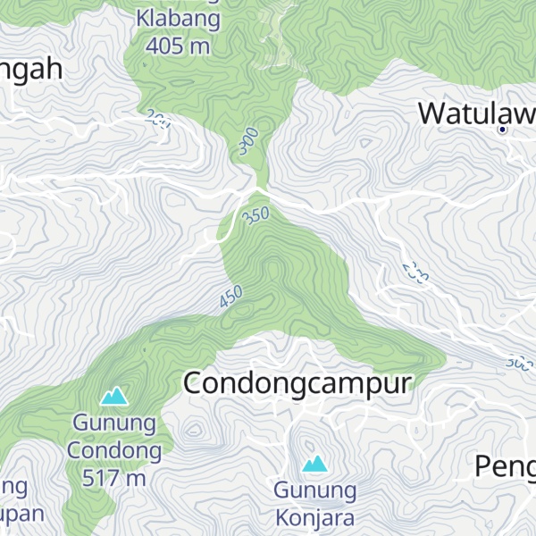 Map of Gunung Jatiwayang