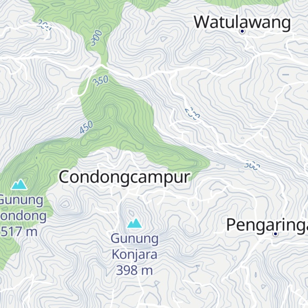Map of Gunung Pranji