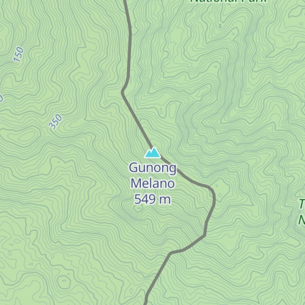Map of Gunong Melano
