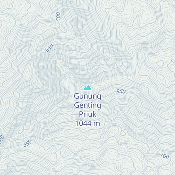 Map of Gunung Genting Priuk