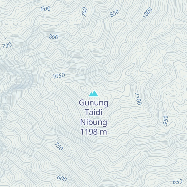 Map of Gunung Taidi Nibung