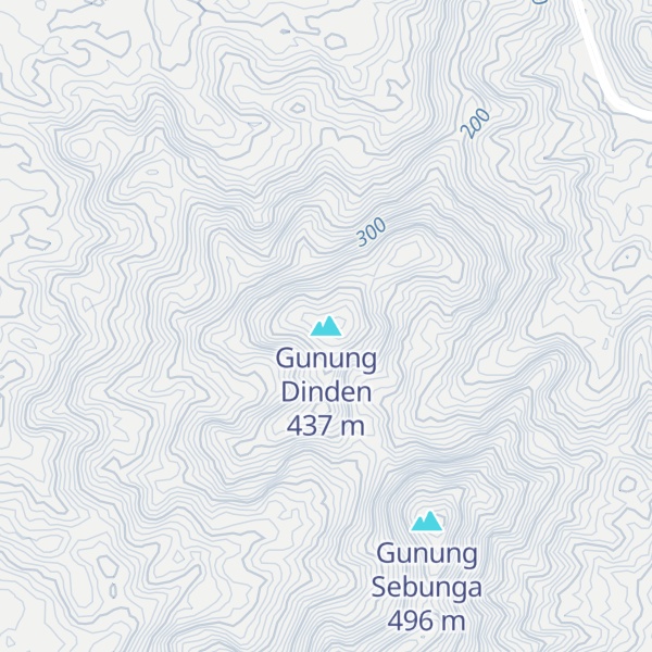 Map of Gunung Dinden