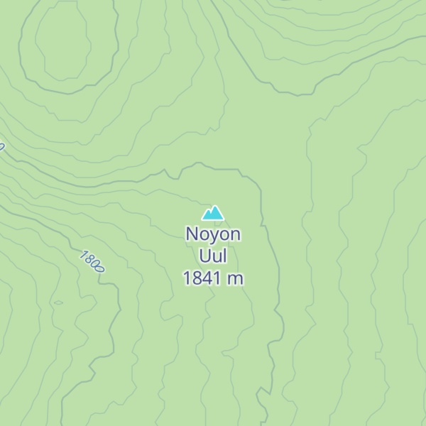 Map of Noyon Uul