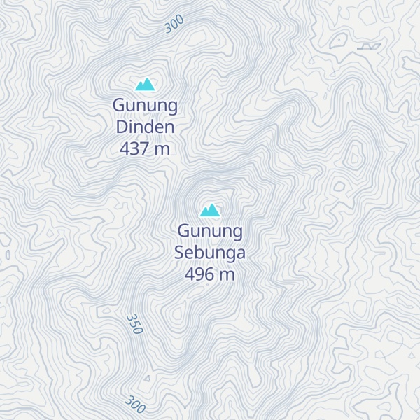 Map of Gunung Sebunga