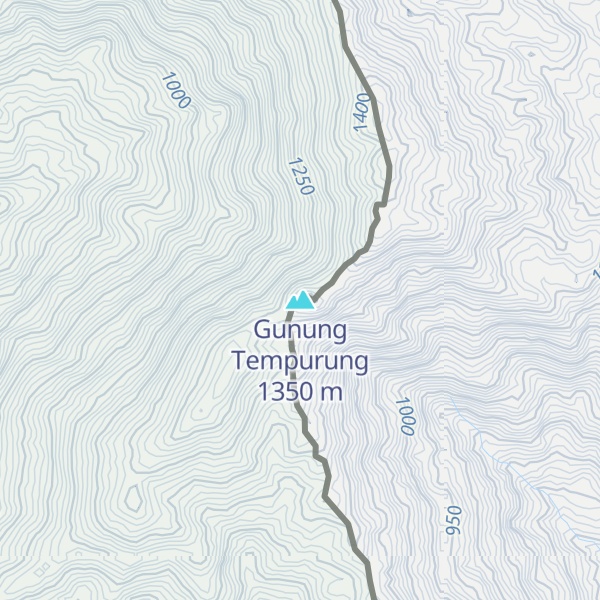 Map of Gunung Tempurung