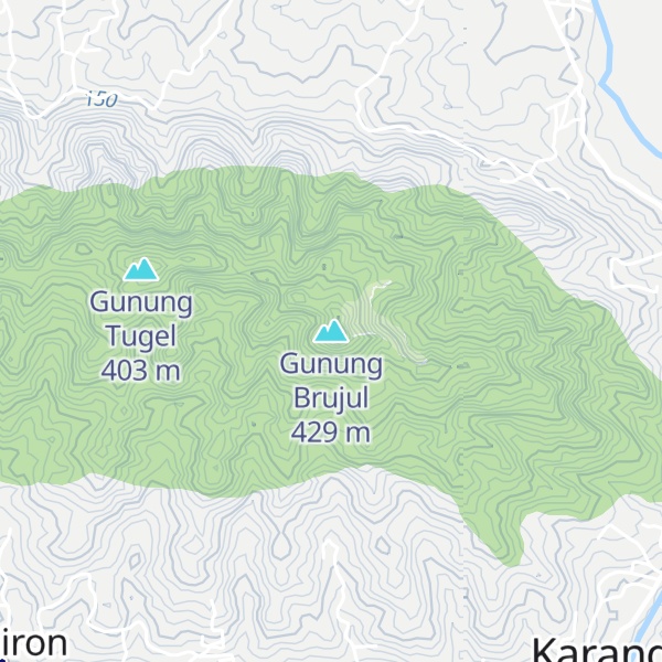 Map of Gunung Brujul